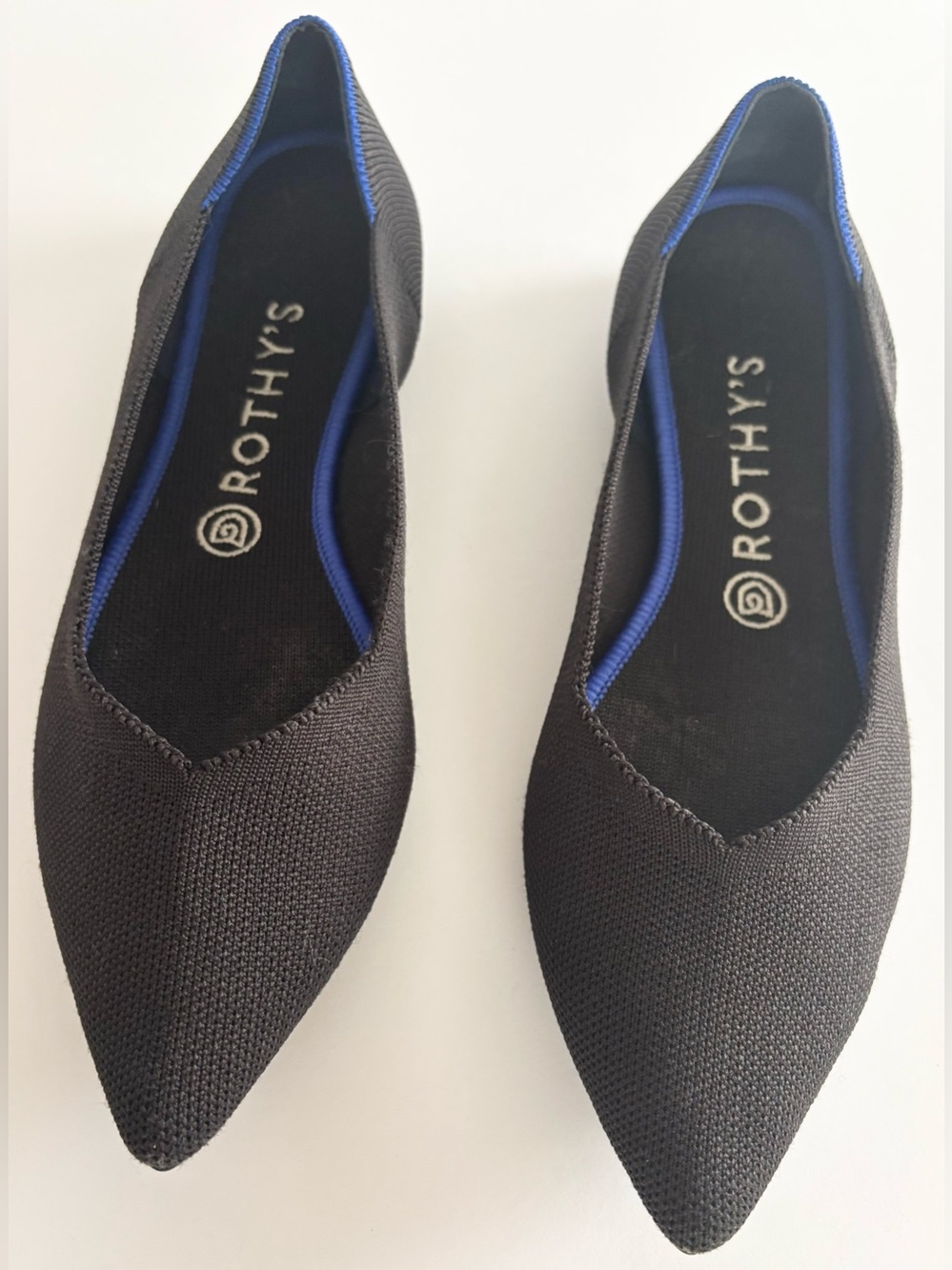 Rothy’s The Point Black Woven Flats